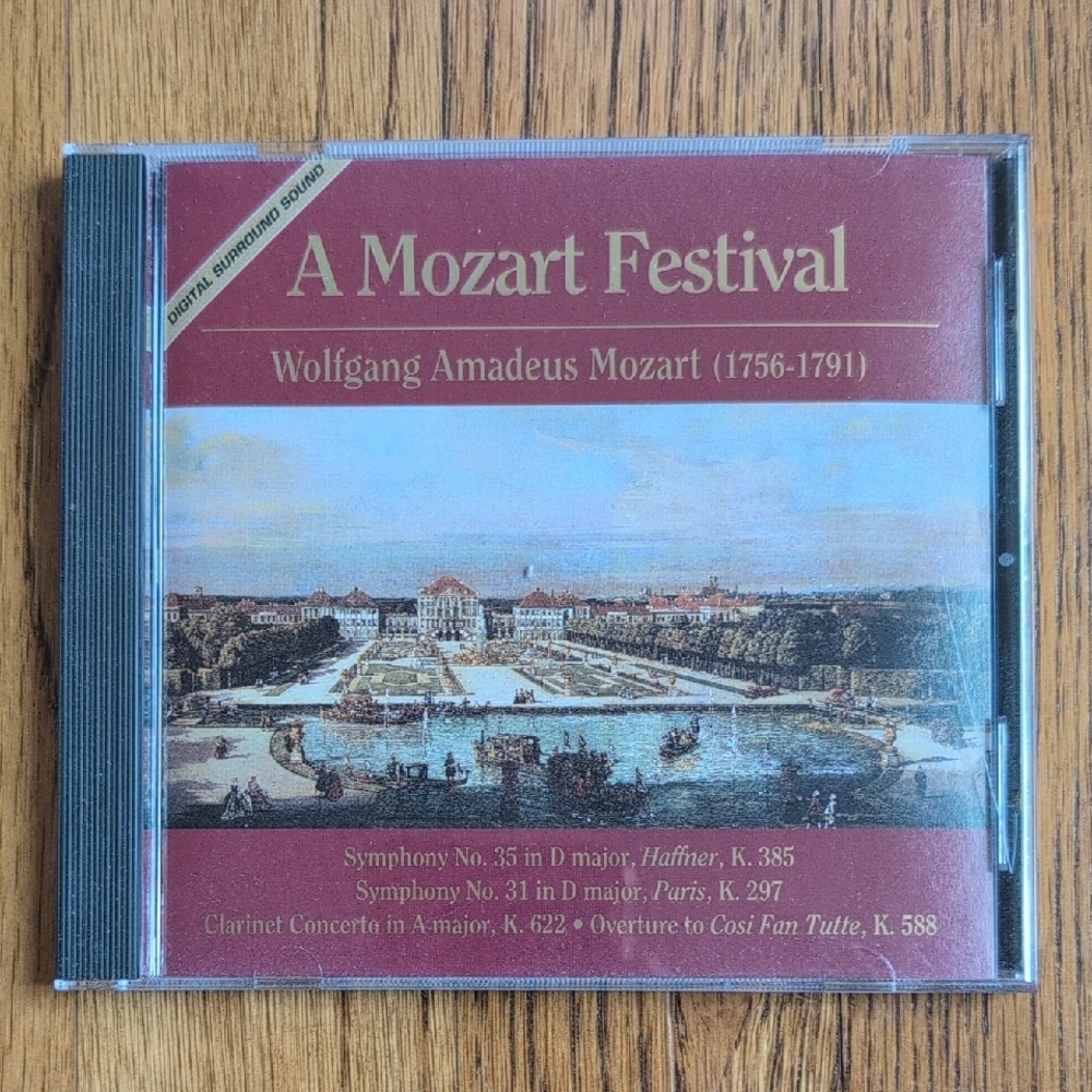 A Mozart Festival CD Digital Surround Sound Wolfgang Amadeus Mozart (1756-1791)